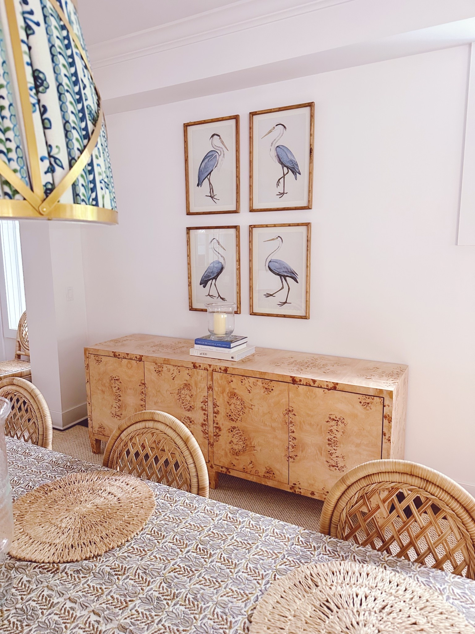 Loving these cute little blue heron prints from Chairish! 