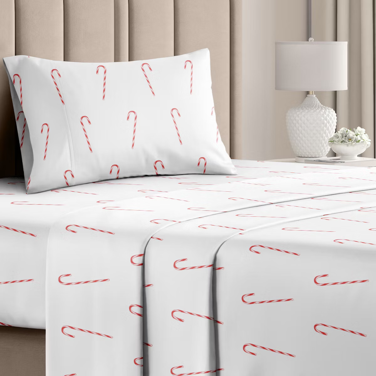 4 Piece Christmas Pattern Sheet Set - Soft, Wrinkle-Resistant Holiday Bedding - CGK Linens | Target