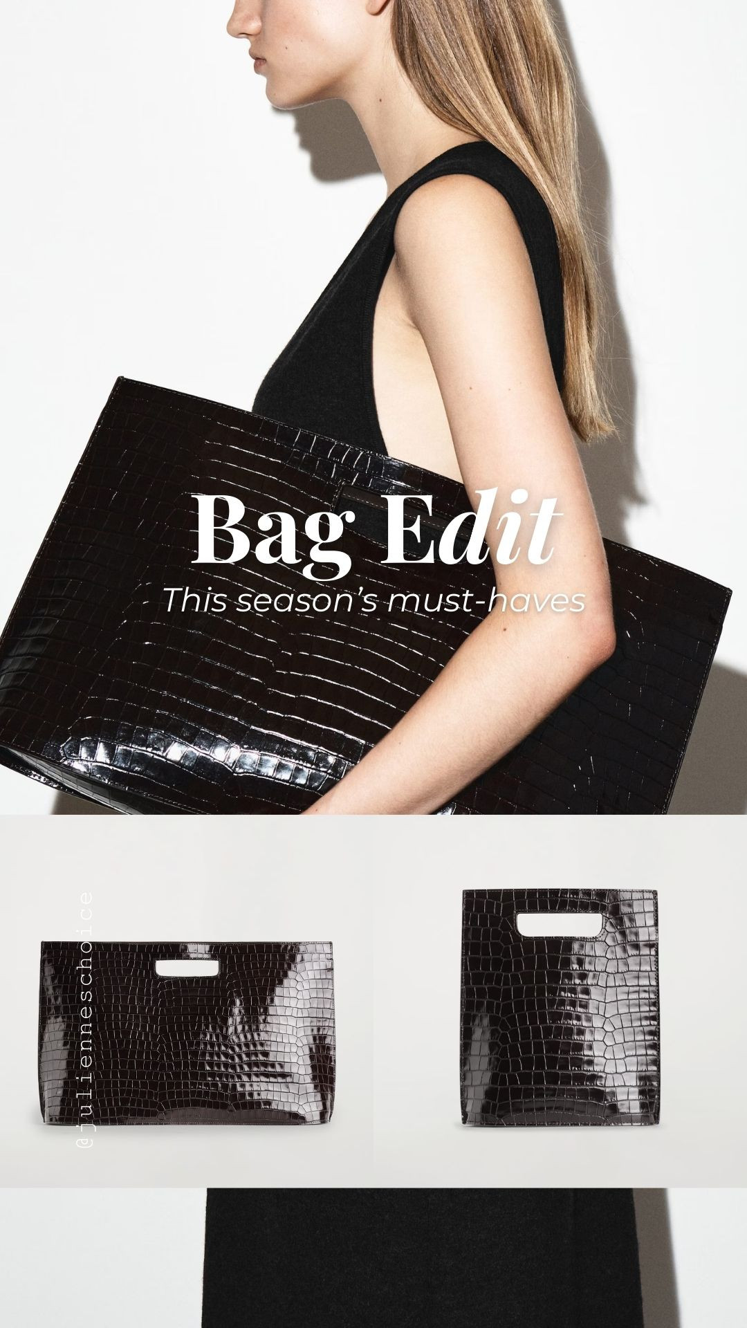 👜 FW 2025 Bag Edit ✨ Croc-embossed totes, snake-print clutches, retro top handles, and chic vanity cases—this season’s luxury must-haves.✨julienneschoice 

#BagTrends #SnakePrint #CrocBag #TopHandleBag #VanityCase #Animalprint #LuxuryStyle #FallWinter2025 

 #LTKStyleTip #LTKItBag