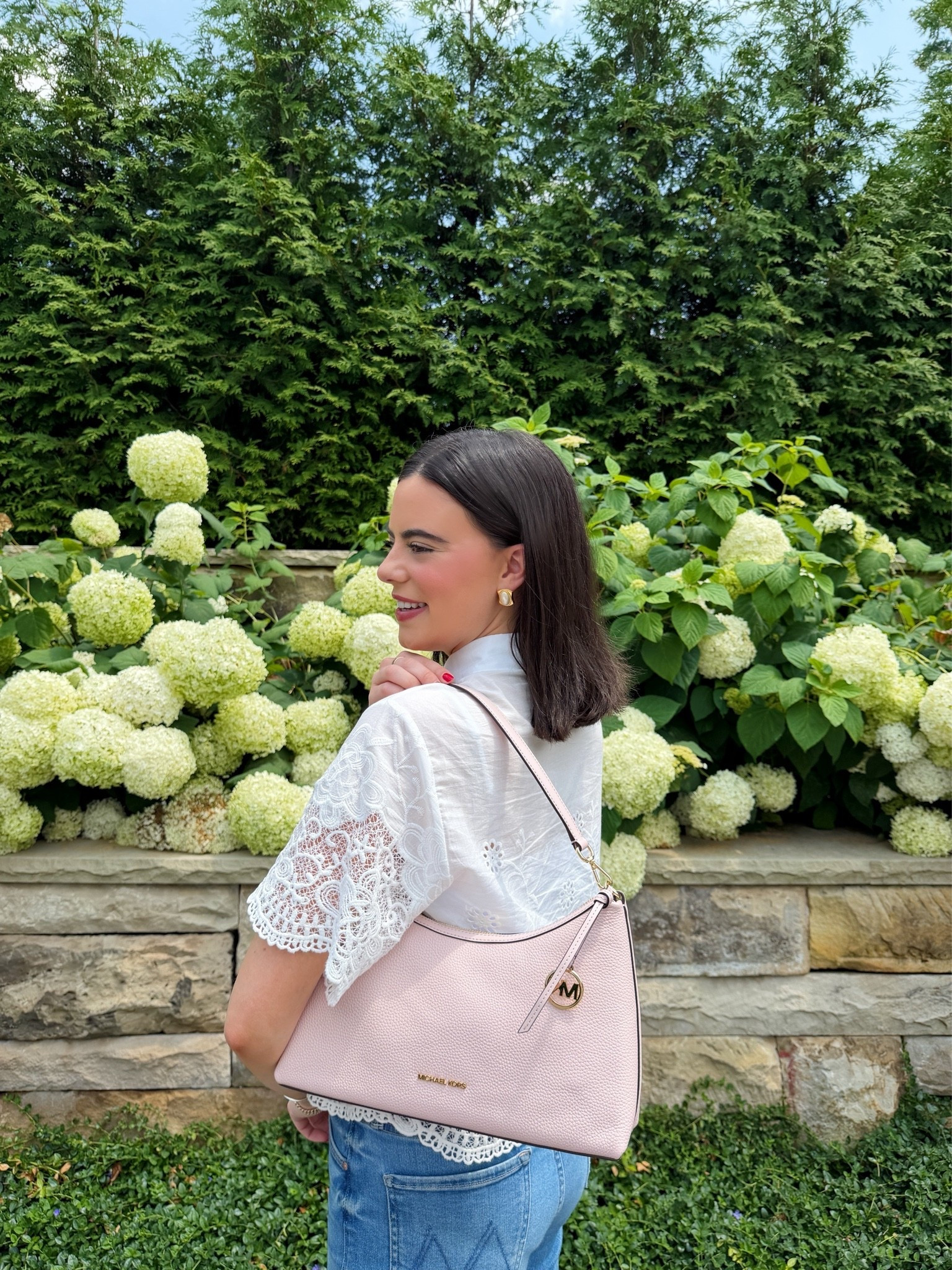The little pink bag that's been coming with me everywhere lately. 💗 It's the perfect size for everyday errands, lunch dates, or dressing up a simple summer outfit. I linked this bag along with the shoes I'm wearing and a few more Michael Kors Outlet favorites on my LTK!

@MichaelKors

#MichaelKors #MKPartner