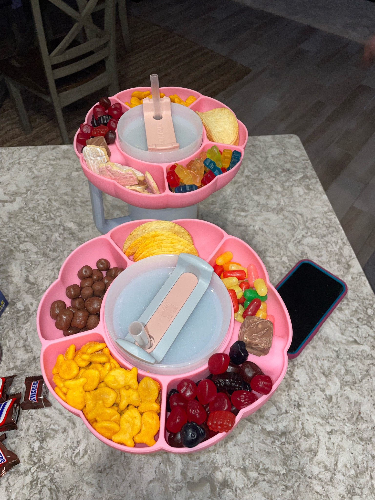 Snackle boxes. snack containers. Stanley accessories. Snack organizers. Movie essentials  
