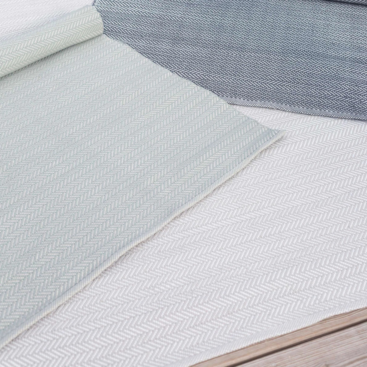 Herringbone Pearl Handwoven Indoor/Outdoor Rug | Wayfair North America