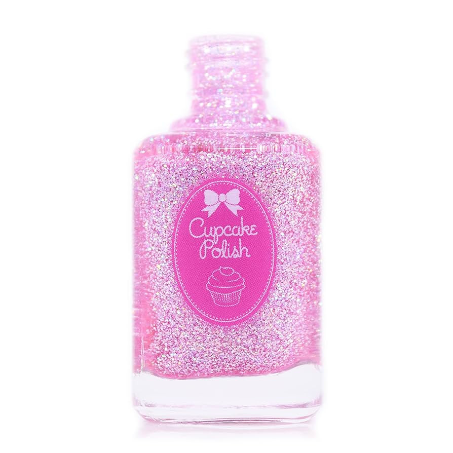 Wish - baby pink glitter holographic nail polish by Cupcake Polish | Amazon (US)