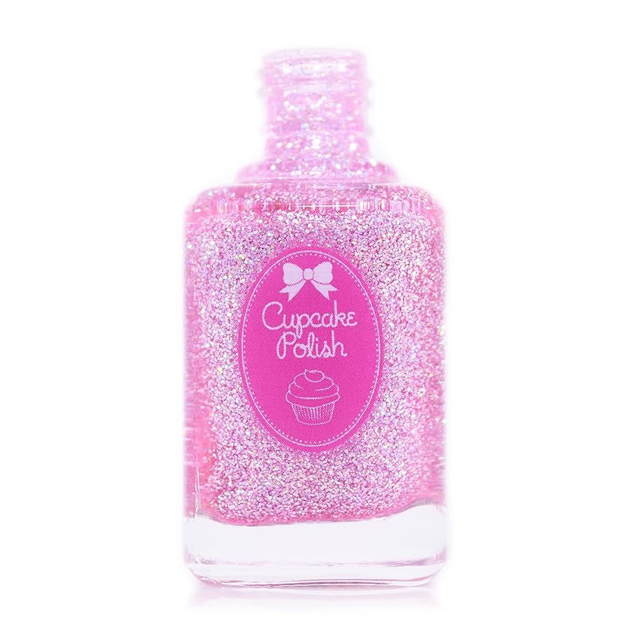 Wish - baby pink glitter holographic nail polish by Cupcake Polish | Amazon (US)
