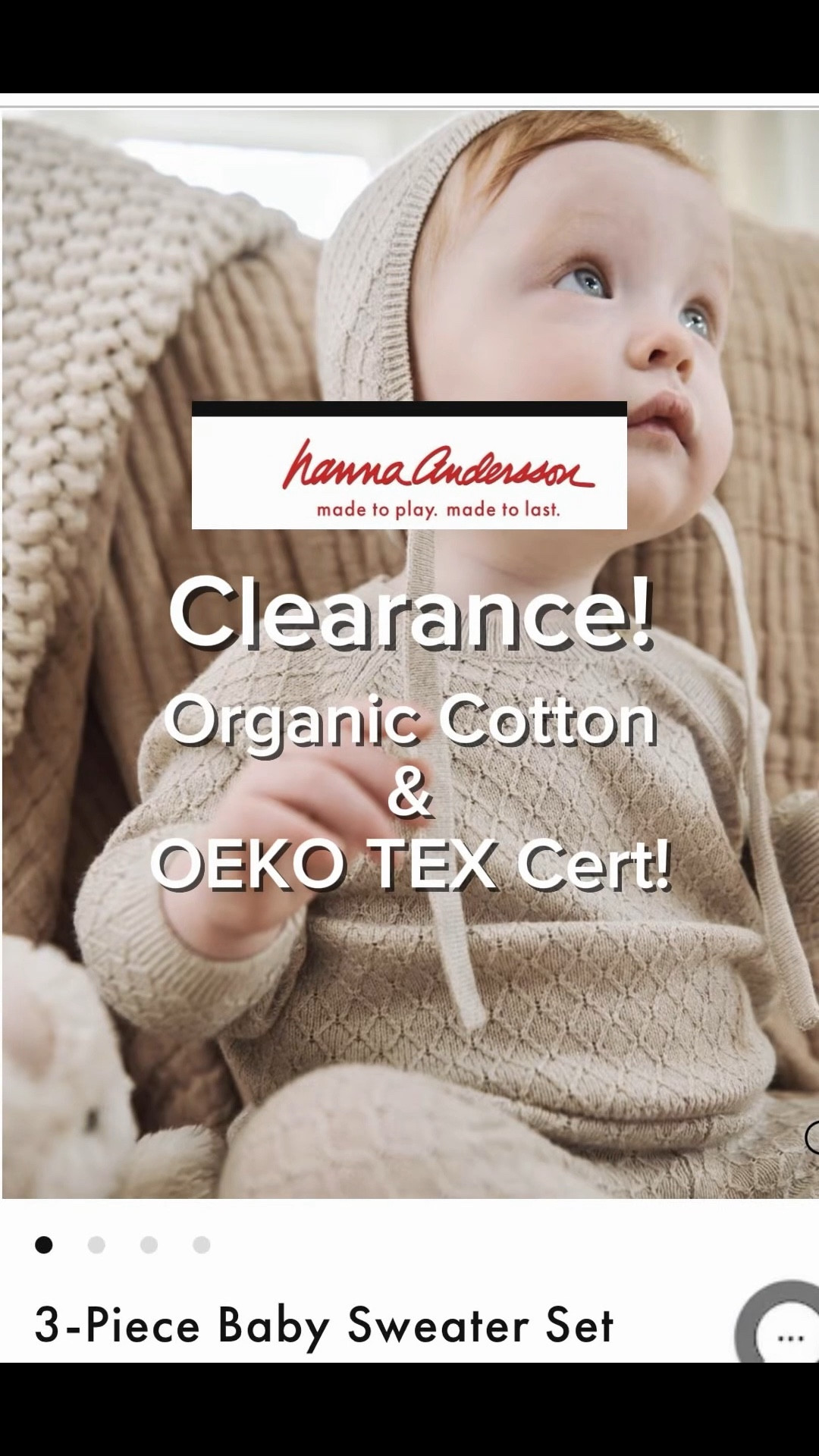 @hannahanderson CLEARANCE!!!!

Certified safe. Responsibly sourced. Stylish for the whole family. Hanna Andersson uses OEKO-TEX Standard 100, places organic cotton under GOTS, and is incorporating recycled fabrics with GRS-compliance, so your family’s matching PJ sets can feel as good as they look.

#HannaAndersson #HannaMeDowns #SustainableStyle #EcoFashion #OrganicCotton #OekoTexCertified #GOTSCertified #FamilyStyle #MatchingFamilyPJs #MadeToLast #SlowFashion #LowToxLiving #SafeForKids #ConsciousLiving #HolisticishApproved

#LTKBaby #LTKSeasonal #LTKFamily