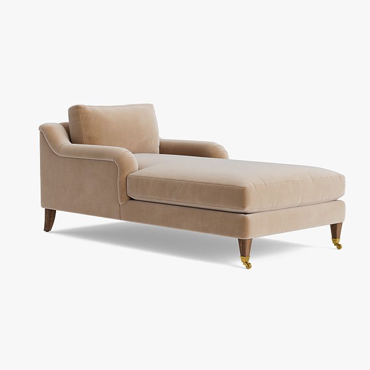 Lucille English Roll Arm Chaise Lounge | McGee & Co.