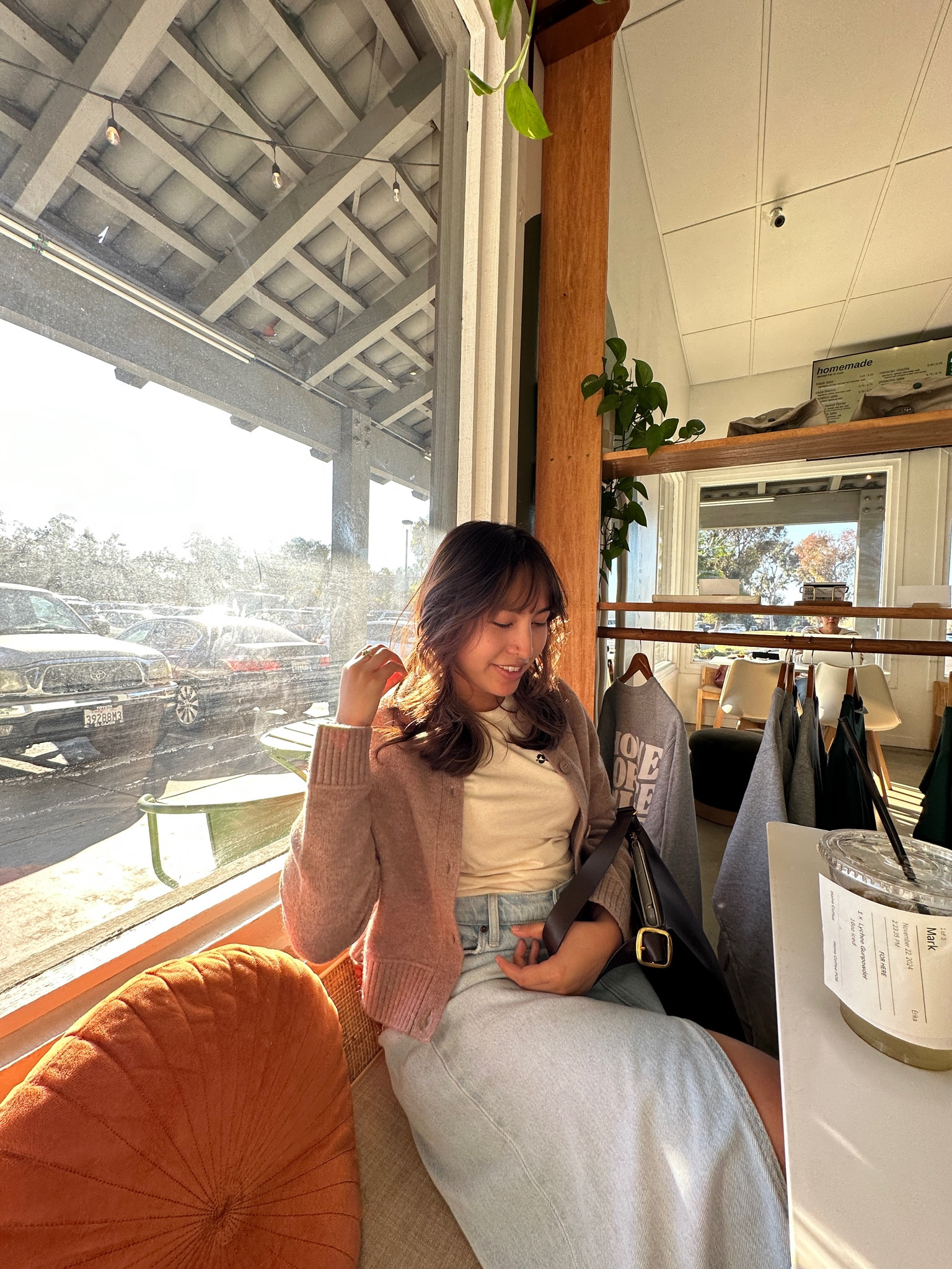 denim skirt moment 🤎 perfect casual outfit for autumn 

#LTKStyleTip #LTKGiftGuide #LTKSeasonal