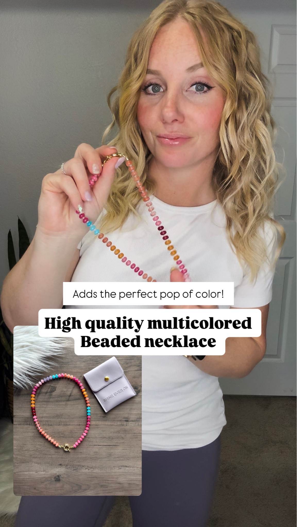 Multicolored beaded necklace — add the perfect pop of color to your summer outfits 👏🏼👏🏼





 

Amazon outfits every outfit inspo, outfit ideas, casual outfits amazon, amazon outfits every day, spring outfits 2026, summer outfits, gifts for her, gifts for mom, Mother’s Day 

#LTKPetite #LTKMothersDay #LTKootd
