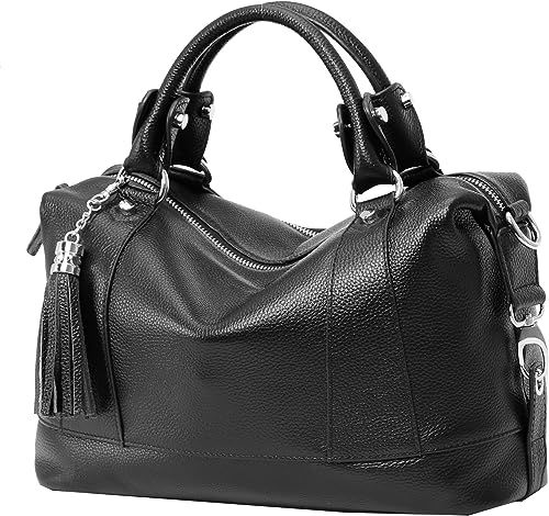 HESHE Shoulder Bag for Women Leather Tote Bags Top Handle Handbags Designer Fashion Hobo Purse | Amazon (US)