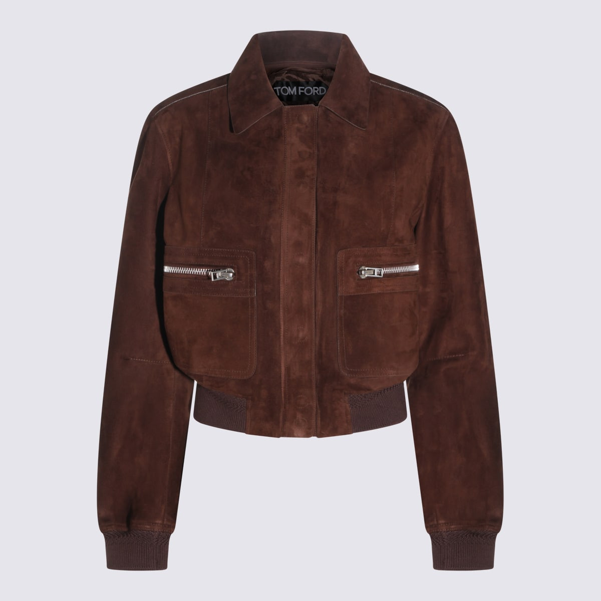 Tom Ford Brown Leather Jacket | Italist.com US