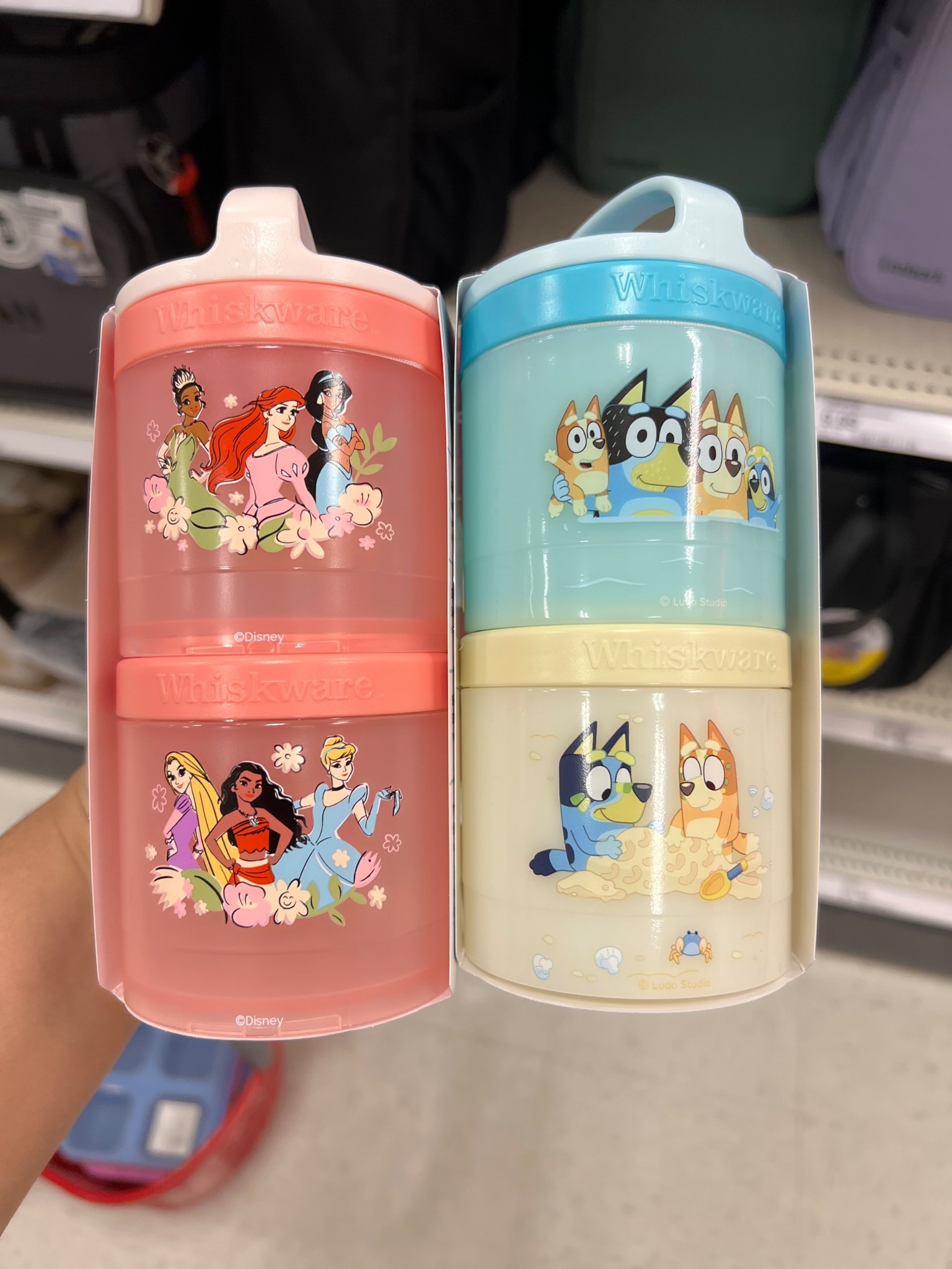 Snack Containers for the kiddos at Target! 
Bluey • Disney Princess • Paw Patrol and Disney Pixar Cars $9.99 each 

#snacks #container #foodstorage #storage #target #targetfinds #targettoddler #disney #pawpatrol #disneyprincess  #disneycars 

#LTKKids