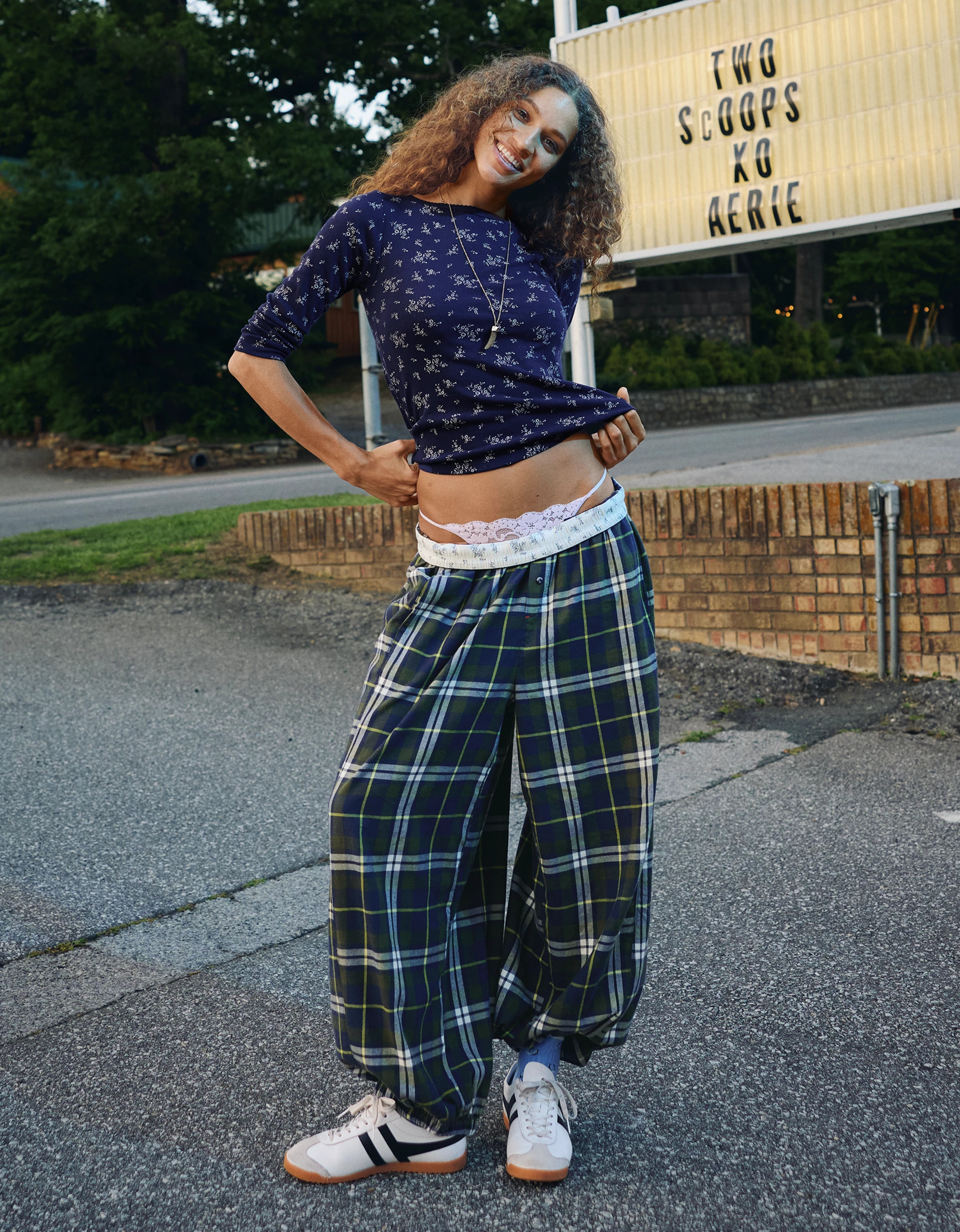 New Aerie Flannel Balloon Pant | American Eagle Outfitters (US & CA)