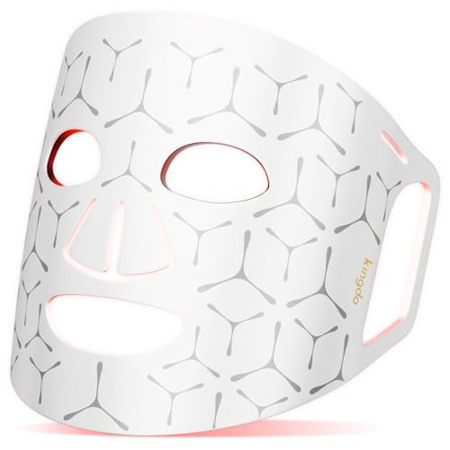 Red Light Therapy for Face 4 Modes LED Face Mask Light Therapy with Remote Portable and Rechargeable Multi Light Therapy Mask with Timing Function | Amazon (US)