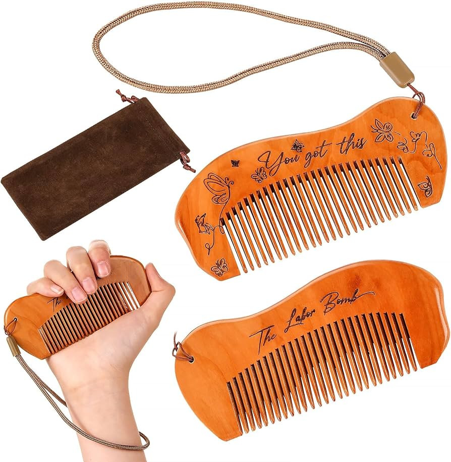 Birthing Comb for Labor Pain, Combs for Women, Hair Comb with First Time Mom Must Haves, Birthing... | Amazon (US)