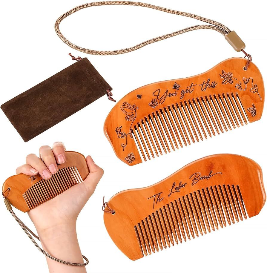 Birthing Comb for Labor Pain, Combs for Women, Hair Comb with First Time Mom Must Haves, Birthing... | Amazon (US)