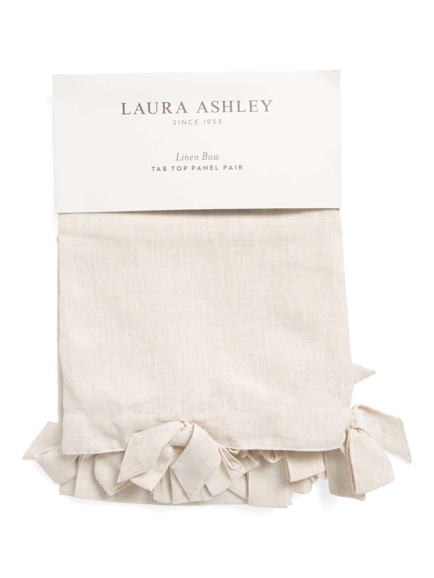 Set Of 2 38x84 Linen Blend Window Panels With Bow Trim | Home | Marshalls | Marshalls