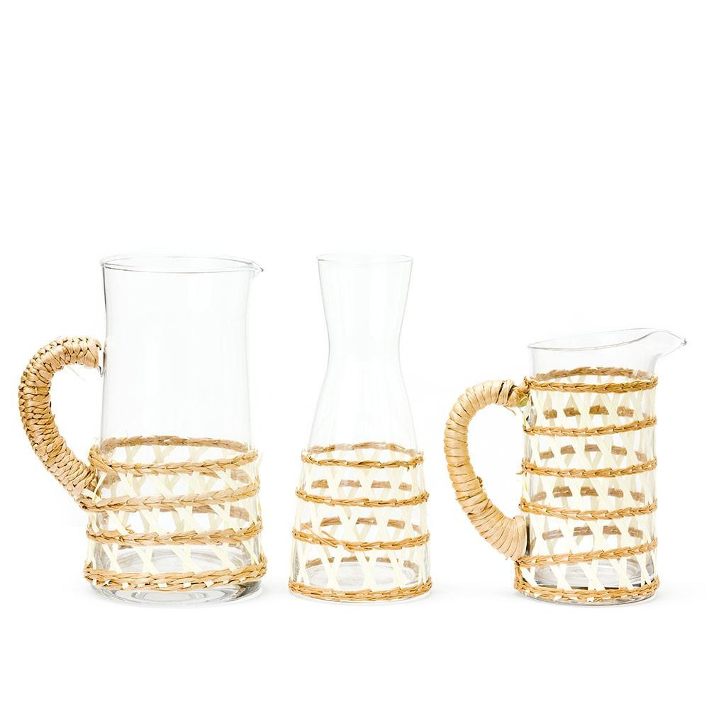 Island Wrapped Pitcher Large White | Amanda Lindroth