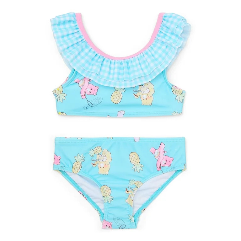Character Toddler Girl Printed Ruffle Bikini Swimsuit, 2-Piece, Sizes 12M-5T | Walmart (US)