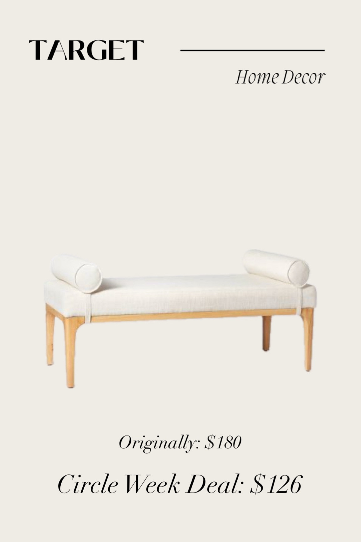 Target Circle Week Deal

Home Decor Bench


#LTKHome #LTKSaleAlert