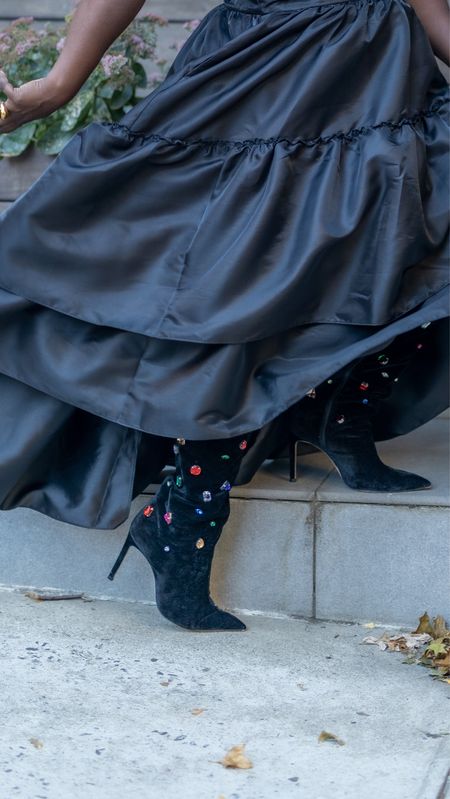 The boot of the season is embellished and fab. My Schutz boots paired with a gown is simply sublime 

#LTKshoecrush #LTKHoliday #LTKstyletip