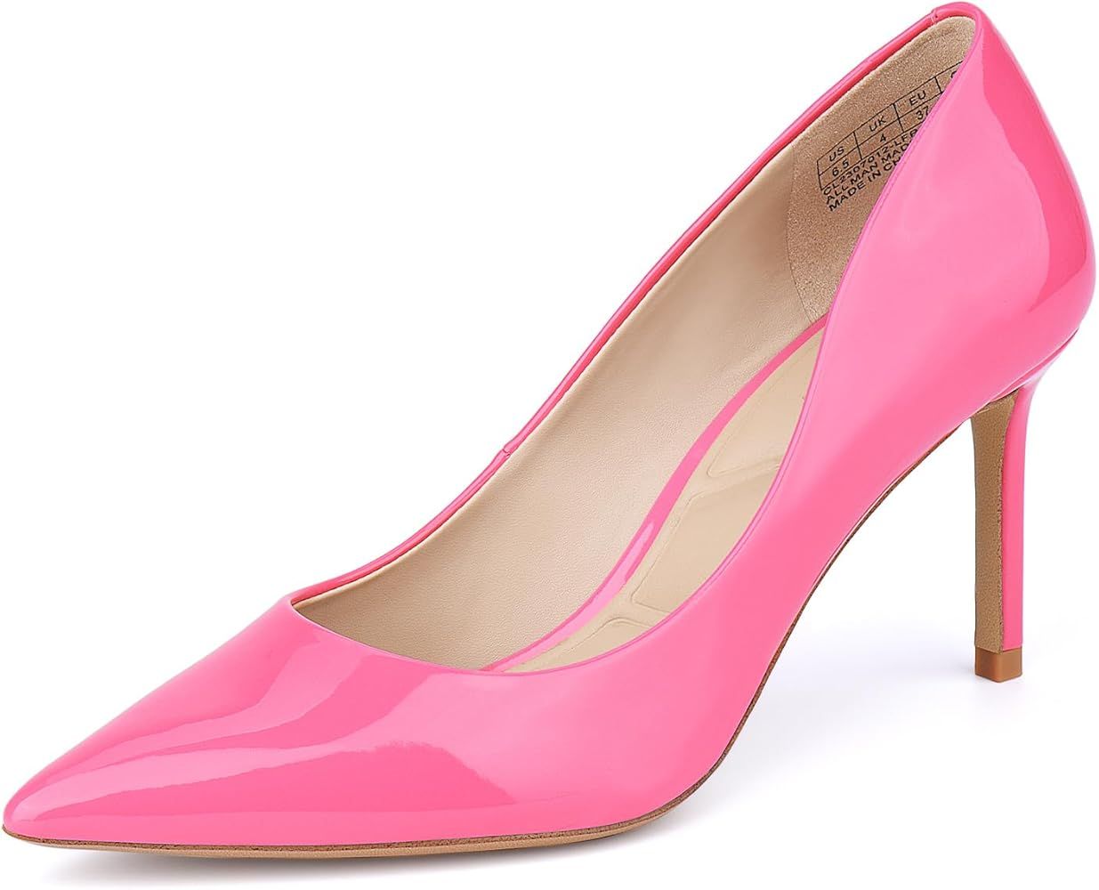 JENN ARDOR Women’s Heels Pumps 3.14”High Heel Shoes Women Classic Pointed Toe Stiletto Heel S... | Amazon (US)