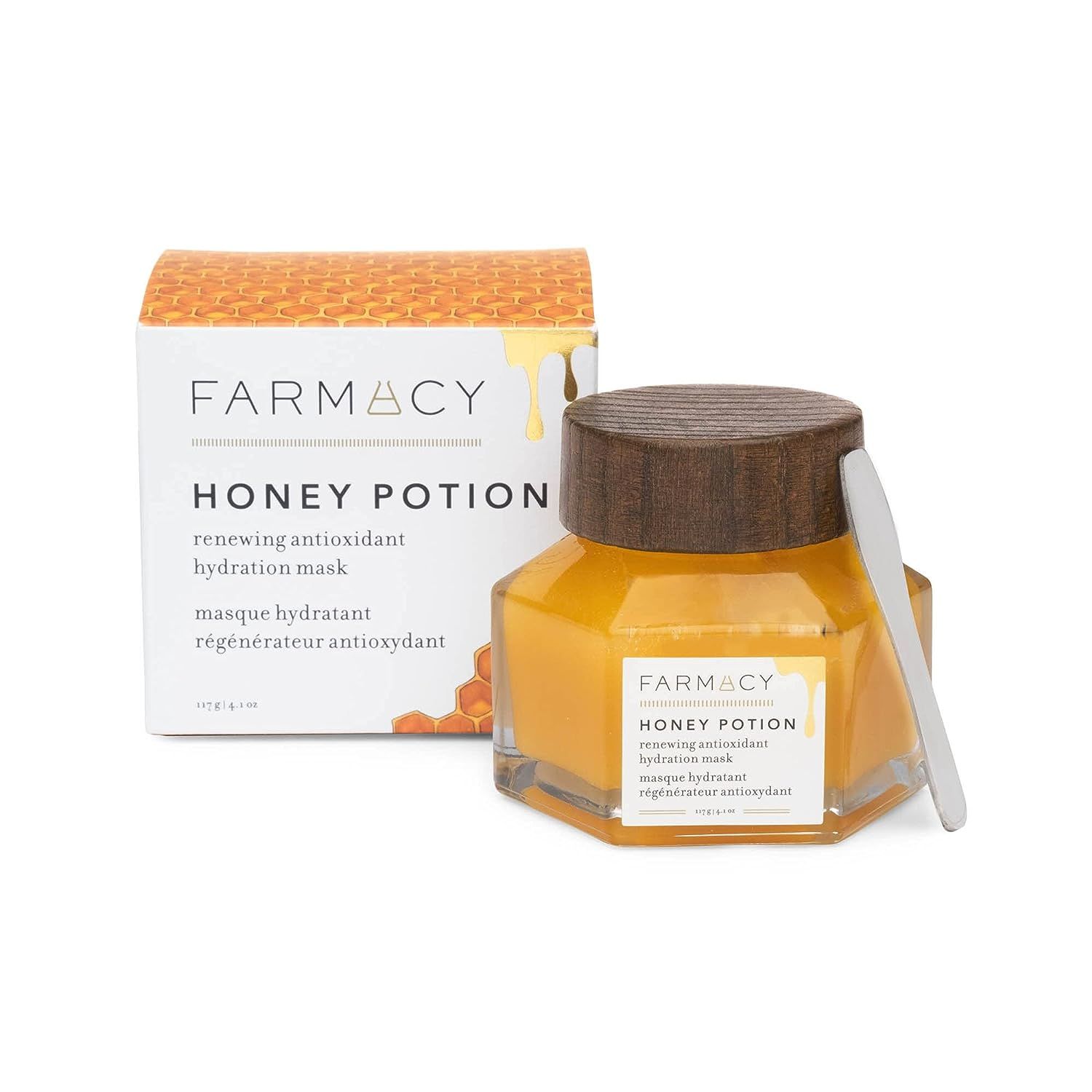 Farmacy Honey Potion Face Mask - Antioxidant Rich Hydration Mask - Natural Moisturizing Facial Ma... | Amazon (US)