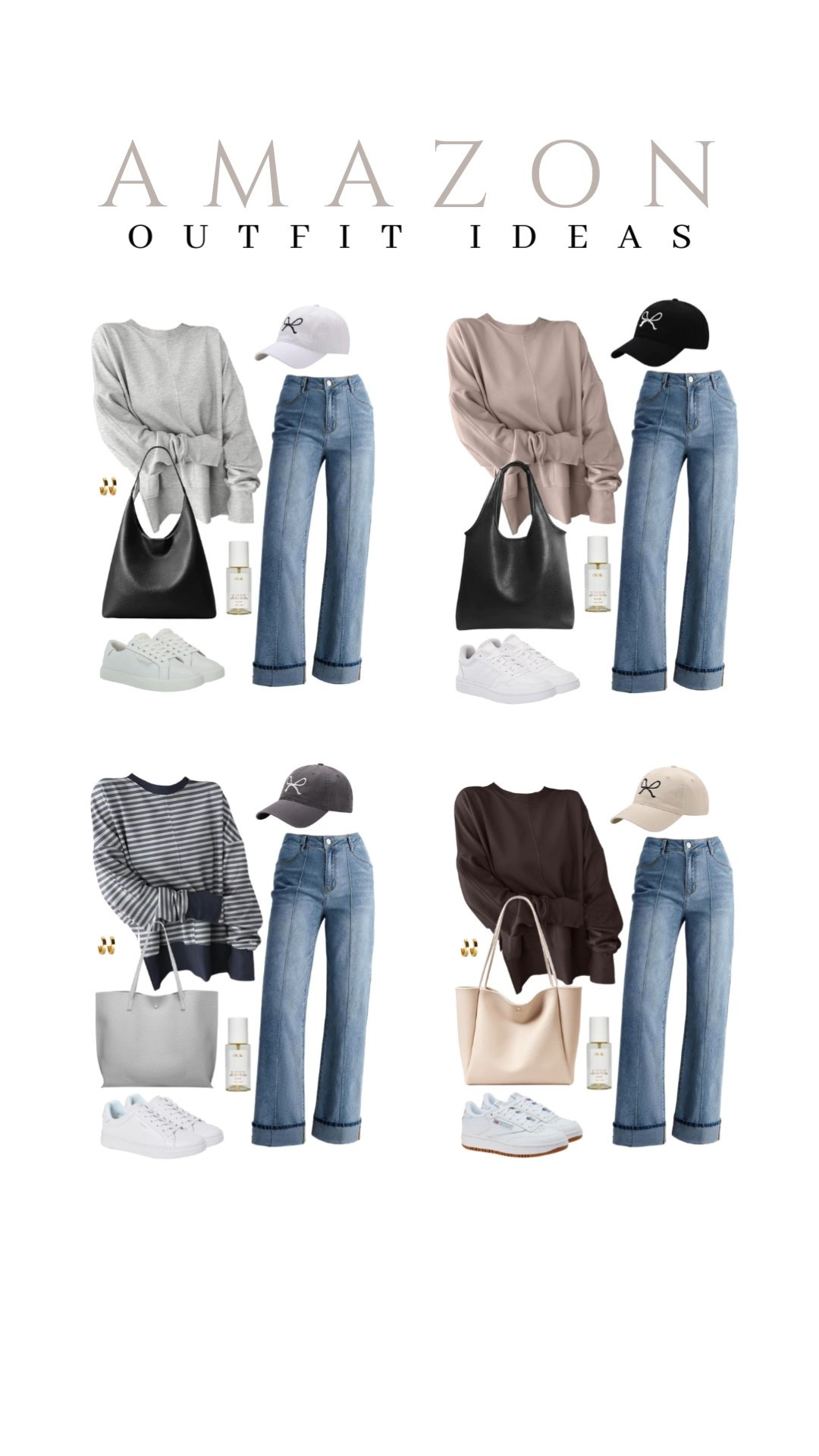 Loving this cozy oversized sweater, and here are ways to style it for a cute everyday look.
oversized sweatshirt, wide led cuffed jeans, ouai, vegan leather tote bag,  casual outfit inspo, capsule wardrobe, favorite finds, top picks, mom outfit, everyday style, trendy look, transitional look, viral style, affordable look, amazon favorites, winter fashion, winter style

#LTKBeauty #LTKSeasonal #LTKU