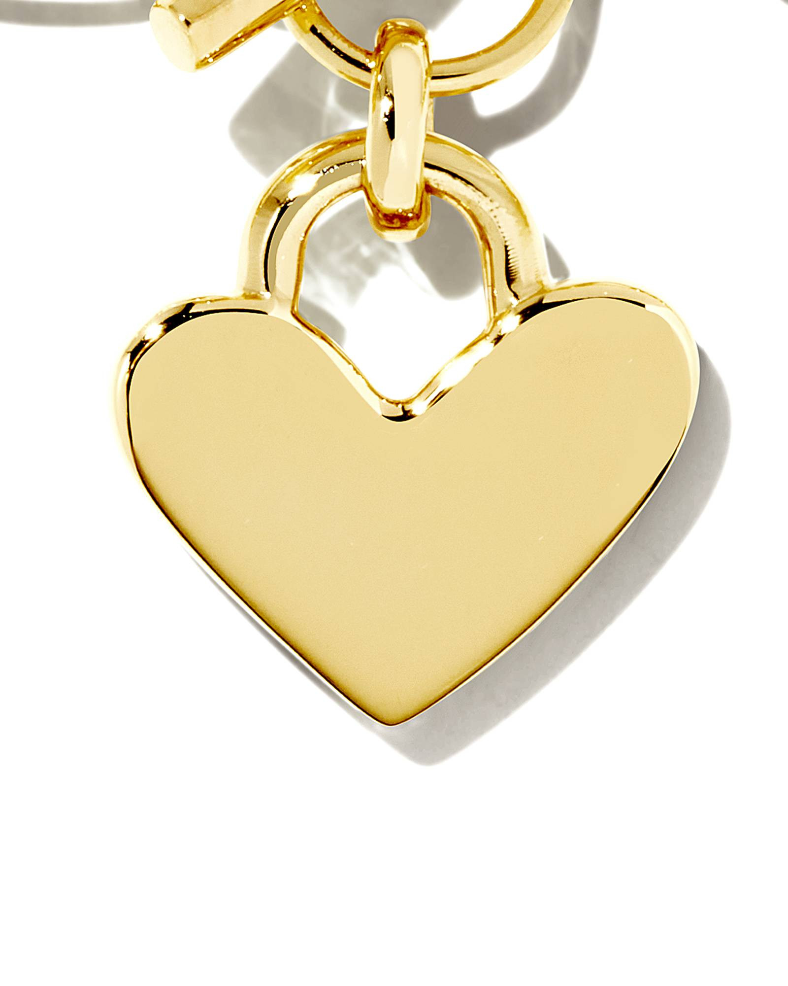 Heart Padlock Chain Bracelet in 18k Gold Vermeil | Kendra Scott