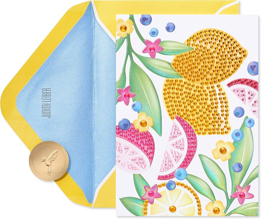 Papyrus Judith Leiber Blank Card for Her (Gemmed Citrus) | Amazon (US)