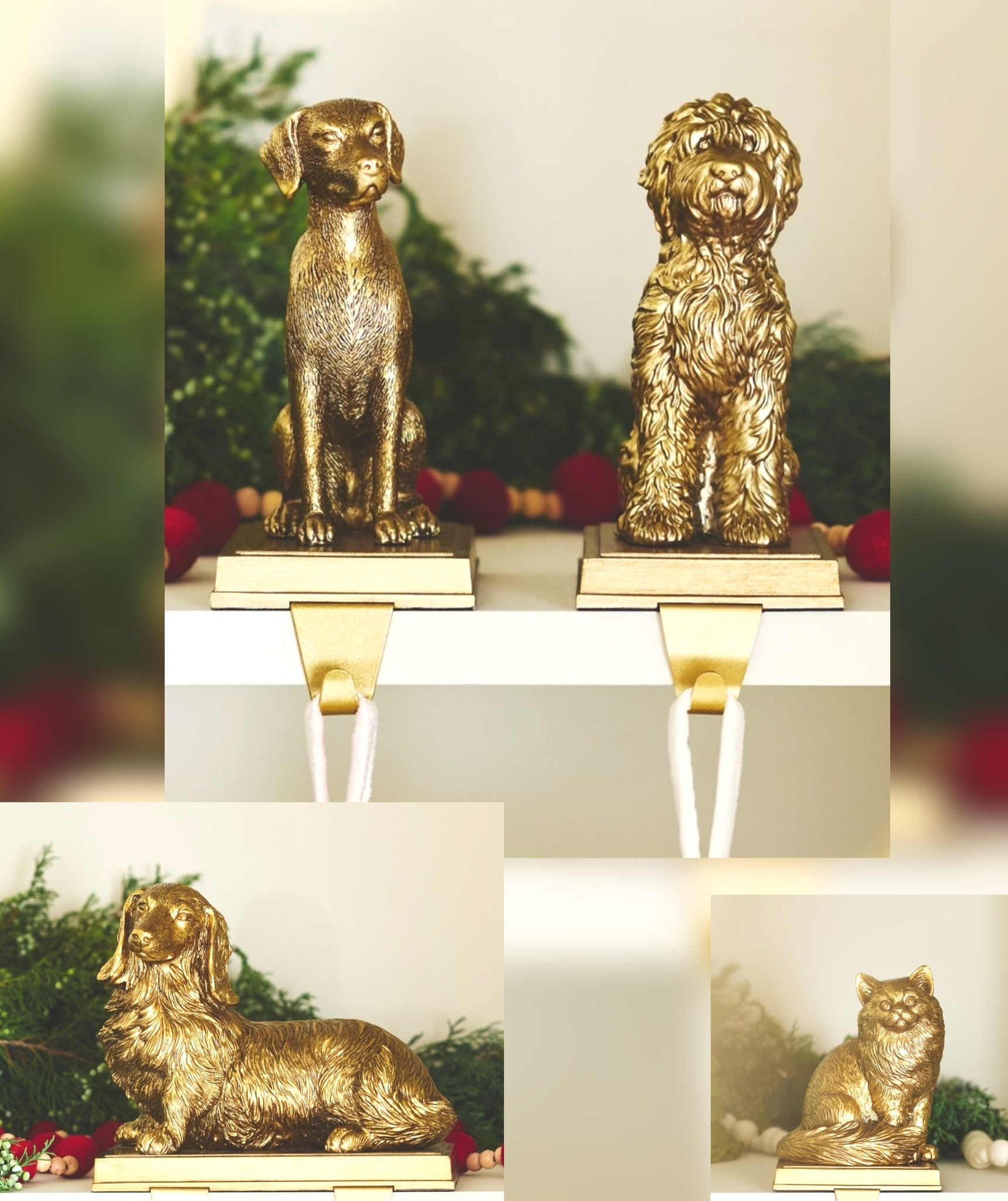 These Iconic dog (or cat) stocking holders are too cute! Pick from a doodle, retriever, dachshund, or cat along with some other cute ones including a wreath, bird, tree & gold frame. Anthropologie for the win again!
Resin/metal

#LTKSeasonal #LTKPets #LTKHome