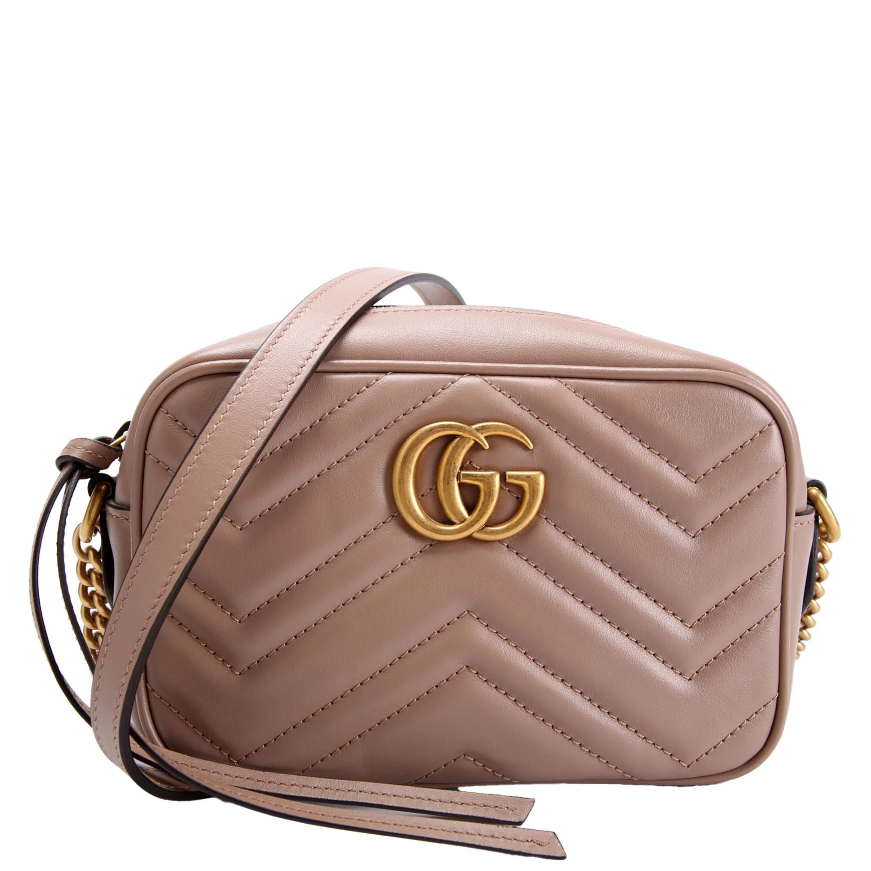 448065 Marmont Mini Camera Bag Tan | Keeks Designer Handbags