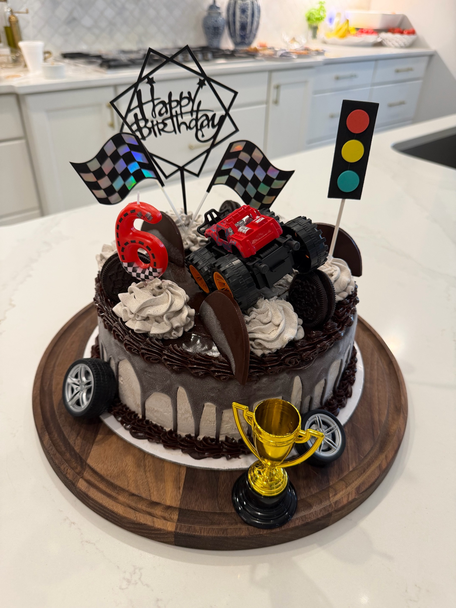 The easiest way to dress up a birthday cake! We picked up a baskin Robbin’s ice cream cake and scooped up this monster truck cake topper package and it was perfect for my son’s requested monster truck theme! 

#LTKmomlife #LTKfoodie #LTKKids