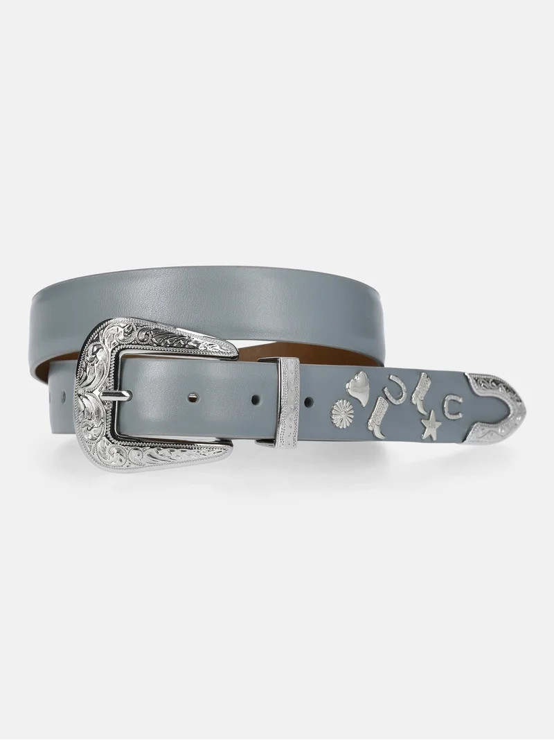 Kacey Lee Women's Leather Belt with Charms | Walmart (US)