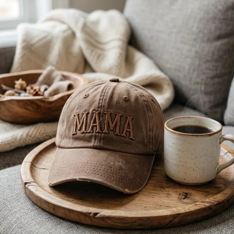 Embroidered Mama Trucker Hat | Tone on Tone Custom Embroidery - Etsy | Etsy (Global)