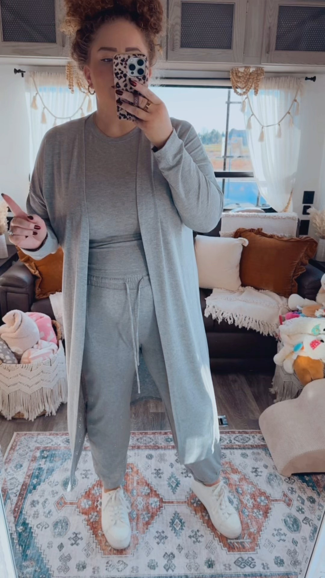 Travel day uniform activated ✈️🤍
This gray 3 piece set is so comfy and perfect for long drives, airport days, or just staying cozy on the go. I already have it in two other colors because it’s that good. Linked everything for you! 🤍✨ gray three piece set 🤍 | amazon gray three piece set | travel outfit ✈️ | comfy travel look | casual outfit essentials | airport outfit | cozy travel set | amazon fashion finds | travel day outfit ✈️ | comfy matching set | winter travel outfit | everyday casual style | amazon outfit ideas | comfy loungewear set | neutral outfit inspo | white sneakers | Amazon white sneakers | white platform sneakers

#LTKdayinmylife #LTKSaleAlert #LTKgrwm