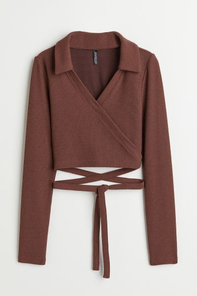 Wrapover top | H&M (UK, MY, IN, SG, PH, TW, HK)