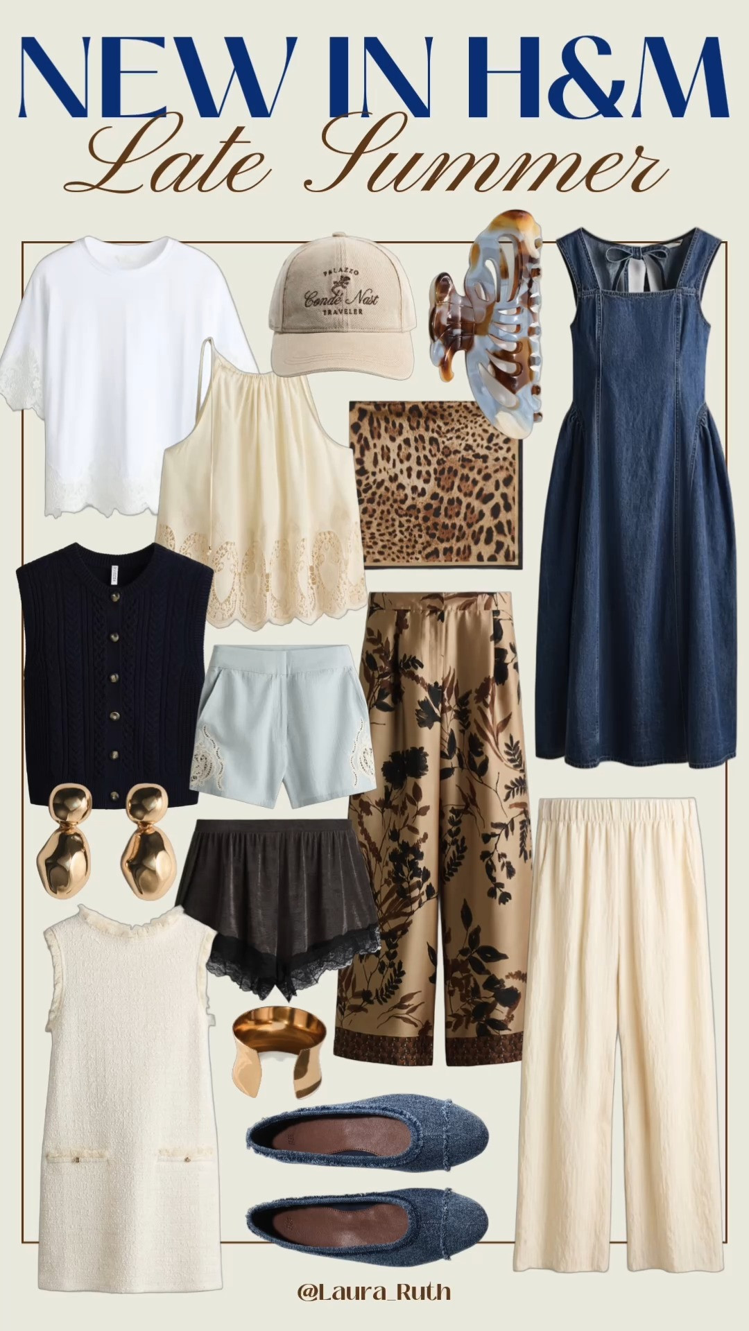 New in H&M 💙🤎🧈 Effortless pieces made for that dreamy summer-to-autumn transition. Think soft neutrals, lightweight layers, romantic details, easy denim, and elevated staples you’ll reach for on repeat. Perfect for late-summer evenings, cosy coffee dates, city strolls, and those first crisp autumn days.  

 #LTKuk #LTKsummer #LTKautumn
