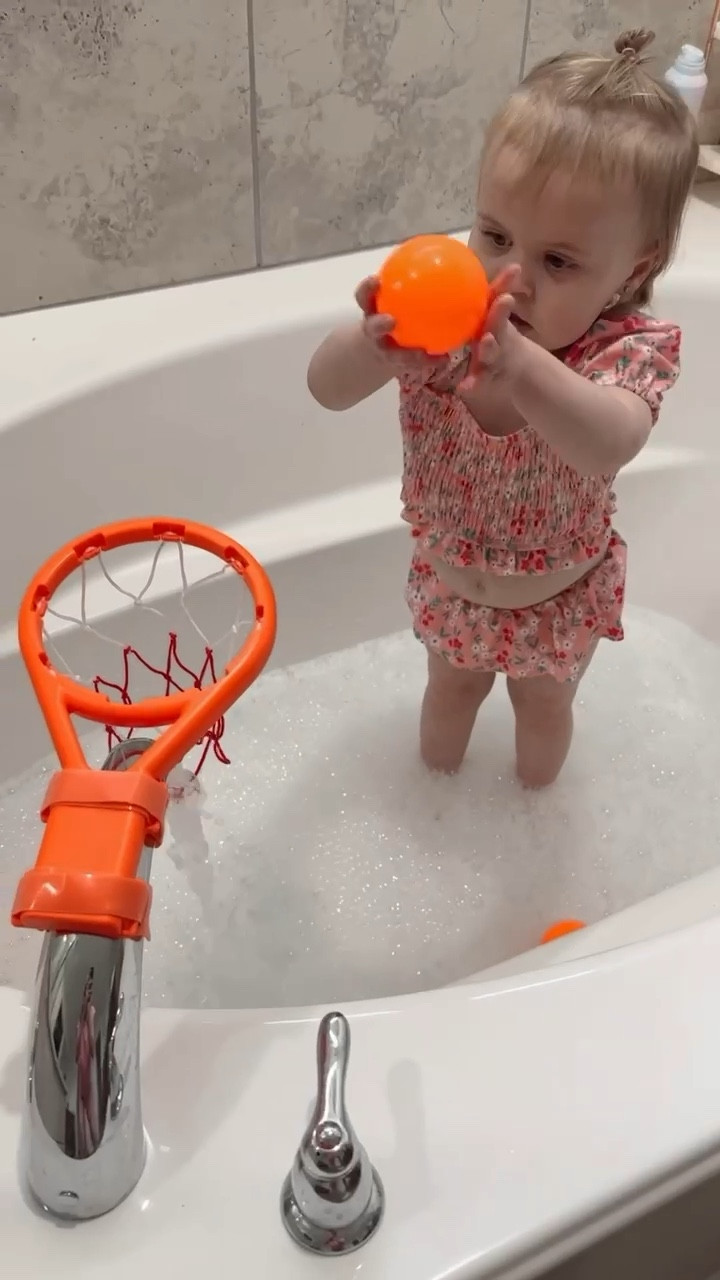 Bathtime = game time! This Amazon bath toy basketball hoop keeps the little ones entertained while I get them squeaky clean! #AmazonFinds #MomHack

#LTKKids #LTKBaby #LTKHome