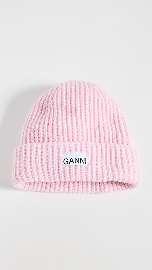 GANNI Structured Rib Beanie | SHOPBOP | Shopbop