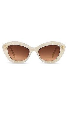 LoveShackFancy Hessel Sunglasses in Ivory from Revolve.com | Revolve Clothing (Global)