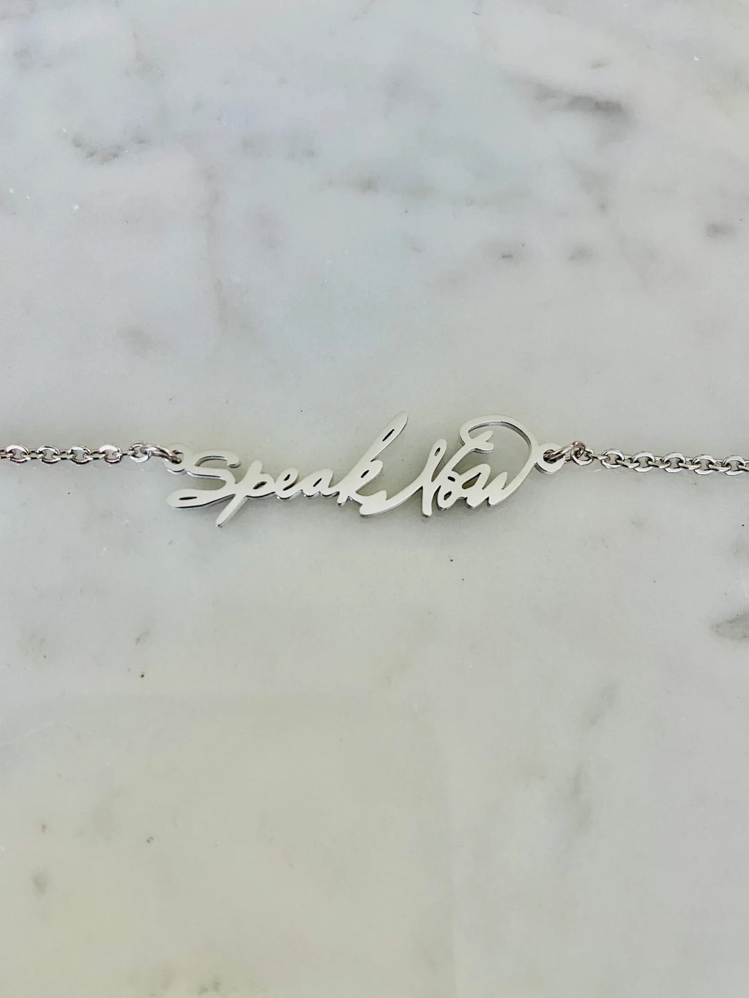 stainless steel Speak Now necklace | Etsy (US)