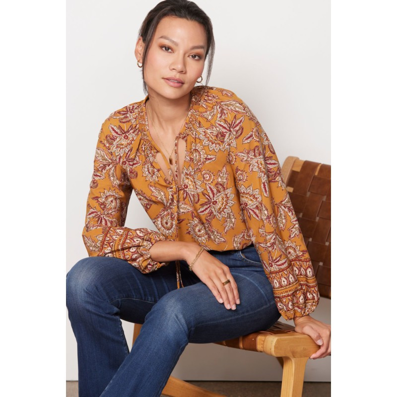 EVEREVE Britta Border Print Blouse | EVEREVE | Evereve