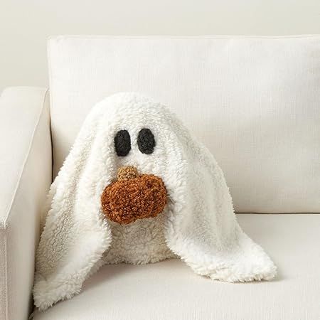 AigoAnyou Ghost with Pumpkin Plush,Gus The Ghost Pillow for Halloween Decor,Soft Stuffed Ghost wi... | Amazon (US)
