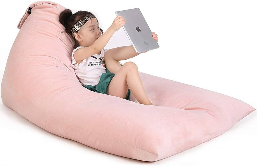 Jorbest Stuffed Animal Storage Bean Bag Chair for Kids and Adults, Luxury Velvet Stuffed Animal B... | Amazon (US)