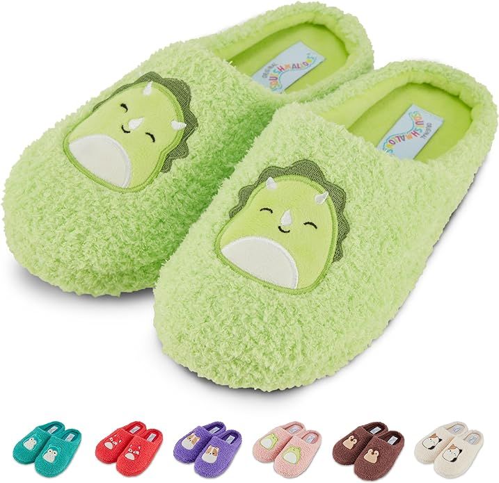 Squishmallows Kids Slippers and Ladies Slippers for Women Indoor Unisex Extra Cozy House Slippers... | Amazon (US)