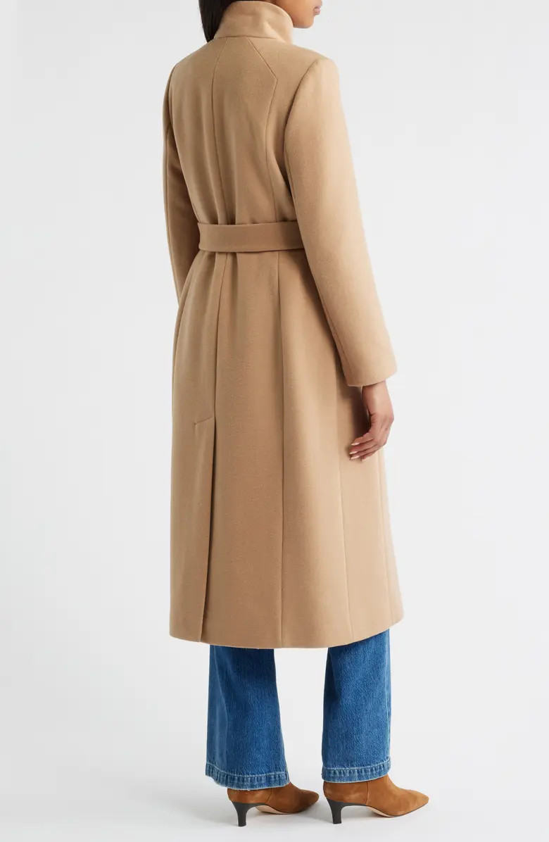 Stand Collar Wrap Coat | Nordstrom