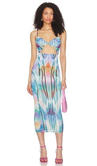 x REVOLVE Shane Maxi Dress in Cyber Blue Metaverse | Revolve Clothing (Global)