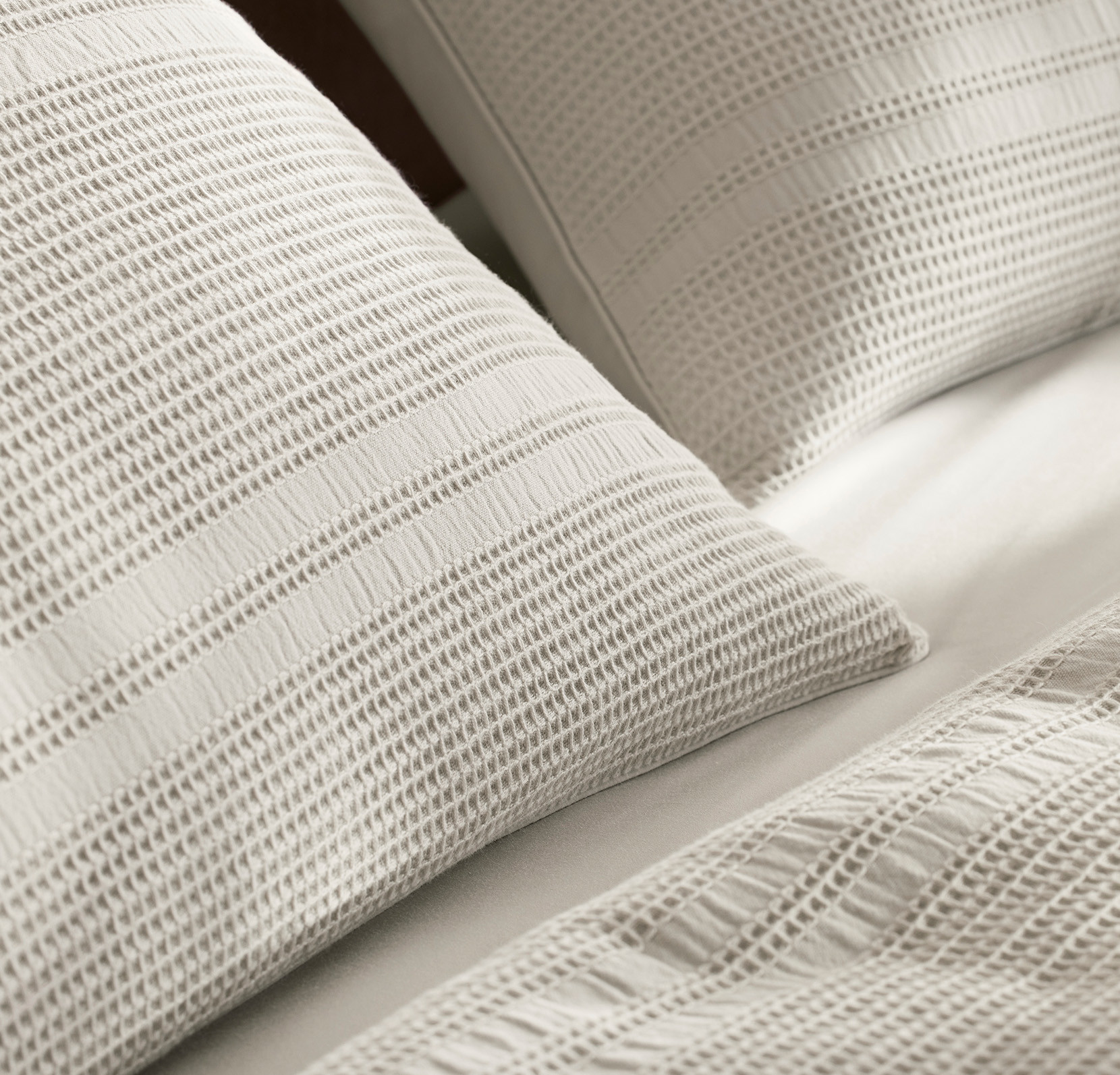 Waffle Dobby Stripe Duvet Set | Chic Textured Bedding | Boll & Branch | Boll & Branch