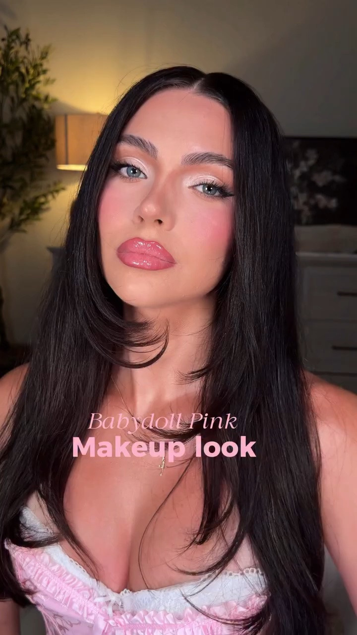 Babydoll pink makeup 🩰✨
Everything is linked in my ShopMy & LTK!

@givenchybeauty 
Hydrating foundation 

@westmanatelier 
Contour 

@patricktabeauty 
Concealer 

@charlottetilbury 
Blush shade pinky glow
Mascara 

@hudabeauty 
Easy bake powder 
Blush filter shade baby pink 

@armanibeauty 
Eye tint shade 12S

@rarebeauty 
Eyeliner 

@embossbeauty 
Individual lashes CL03

@lawless 
Lip liner shade rosewood 
Lipstick shade platinum 

@kyliecosmetics 
Lip glaze shade like magic 

#pinkmakeup #makeuplook #makeuptutorial #trending