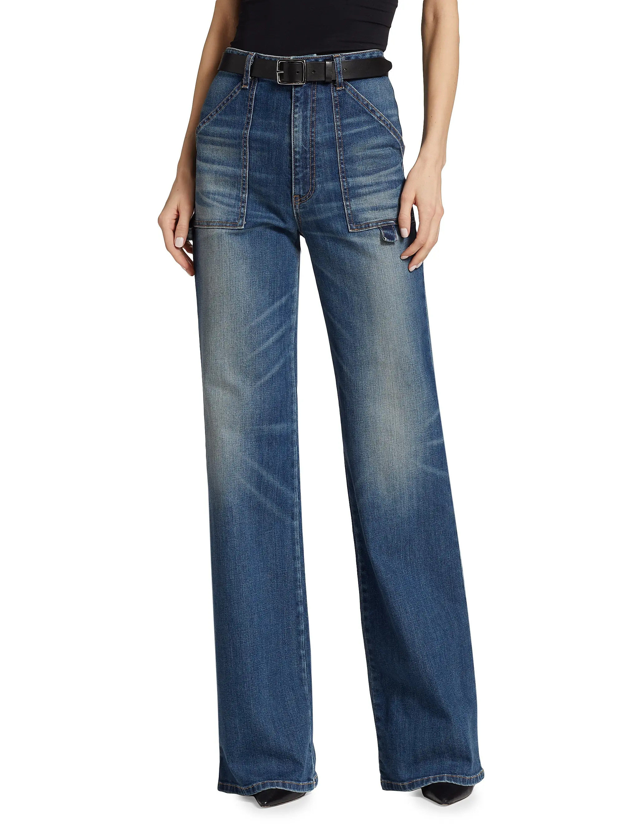 Quentin Straight-Leg Cargo Jeans | Saks Fifth Avenue